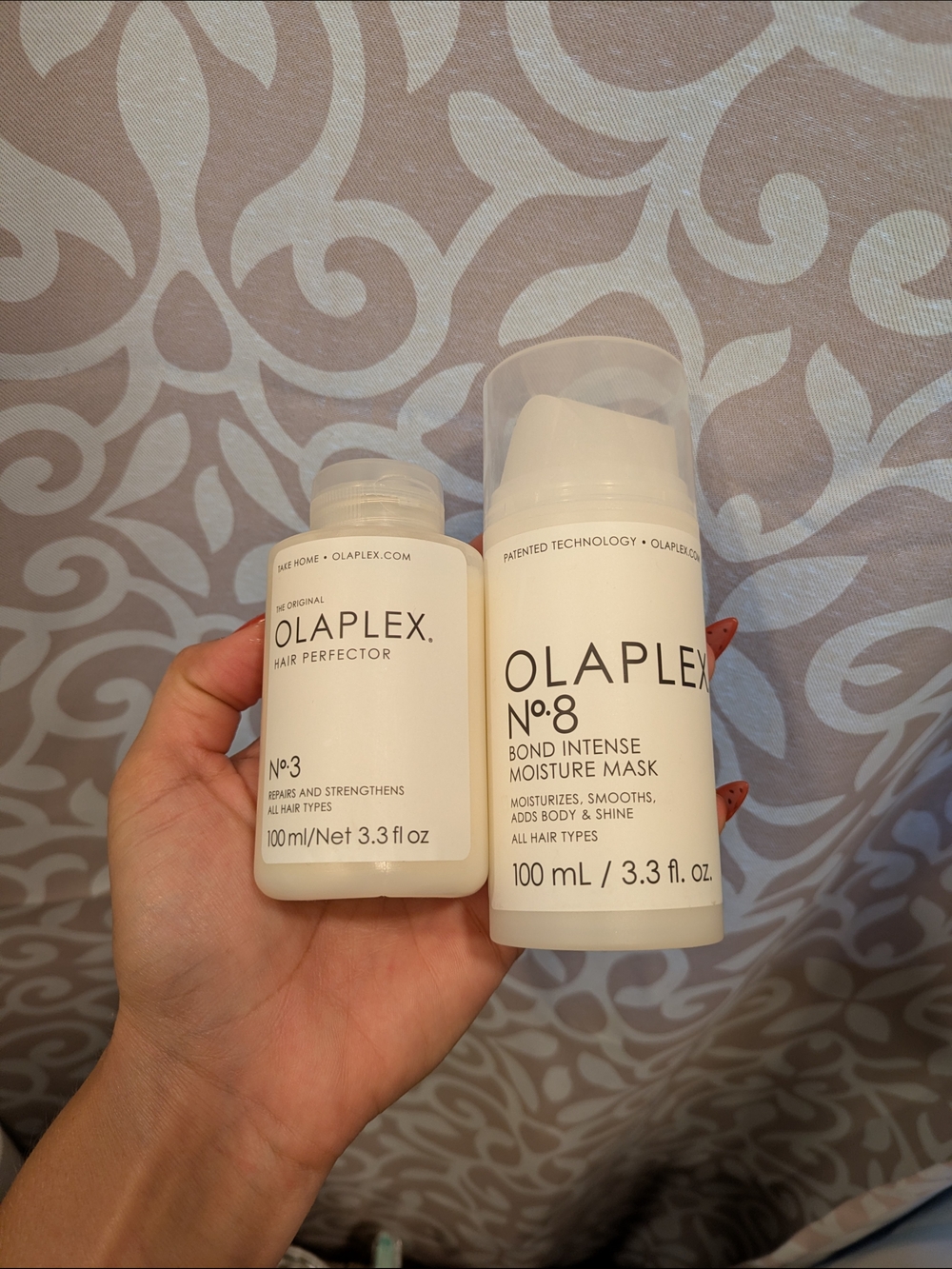 NEW! Olaplex No.3 Hair Perfector & No.8 Bond Intense Moisture Mask Set